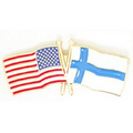 USA & Finland Flag Pin